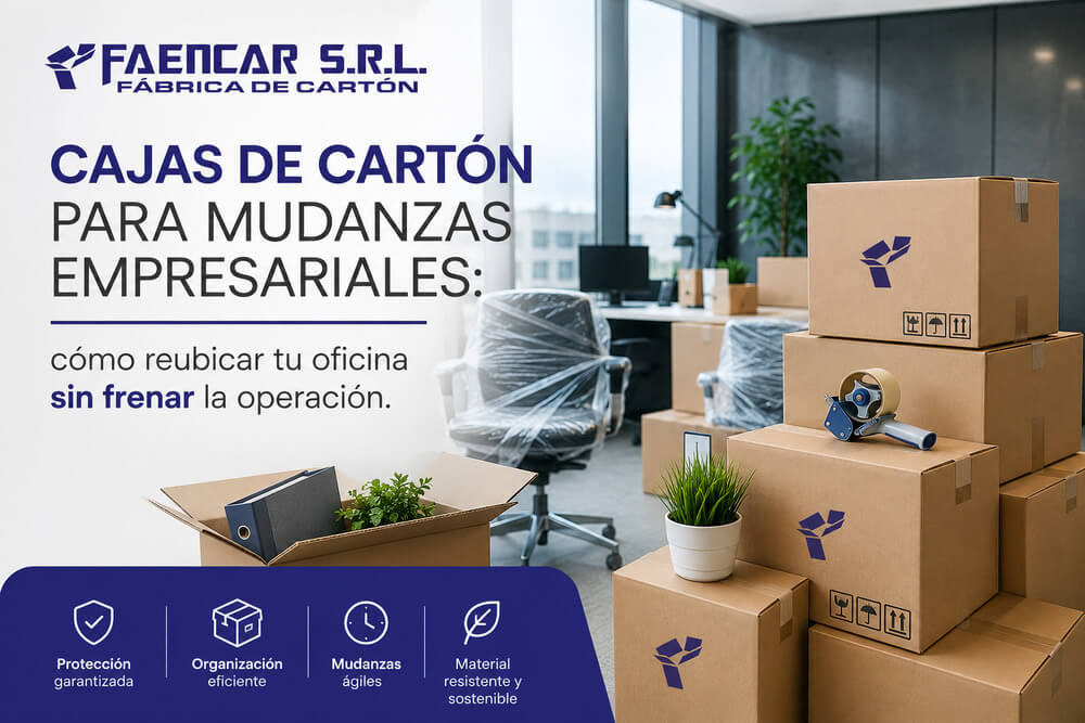 Cajas de cartón para mudanzas empresariales